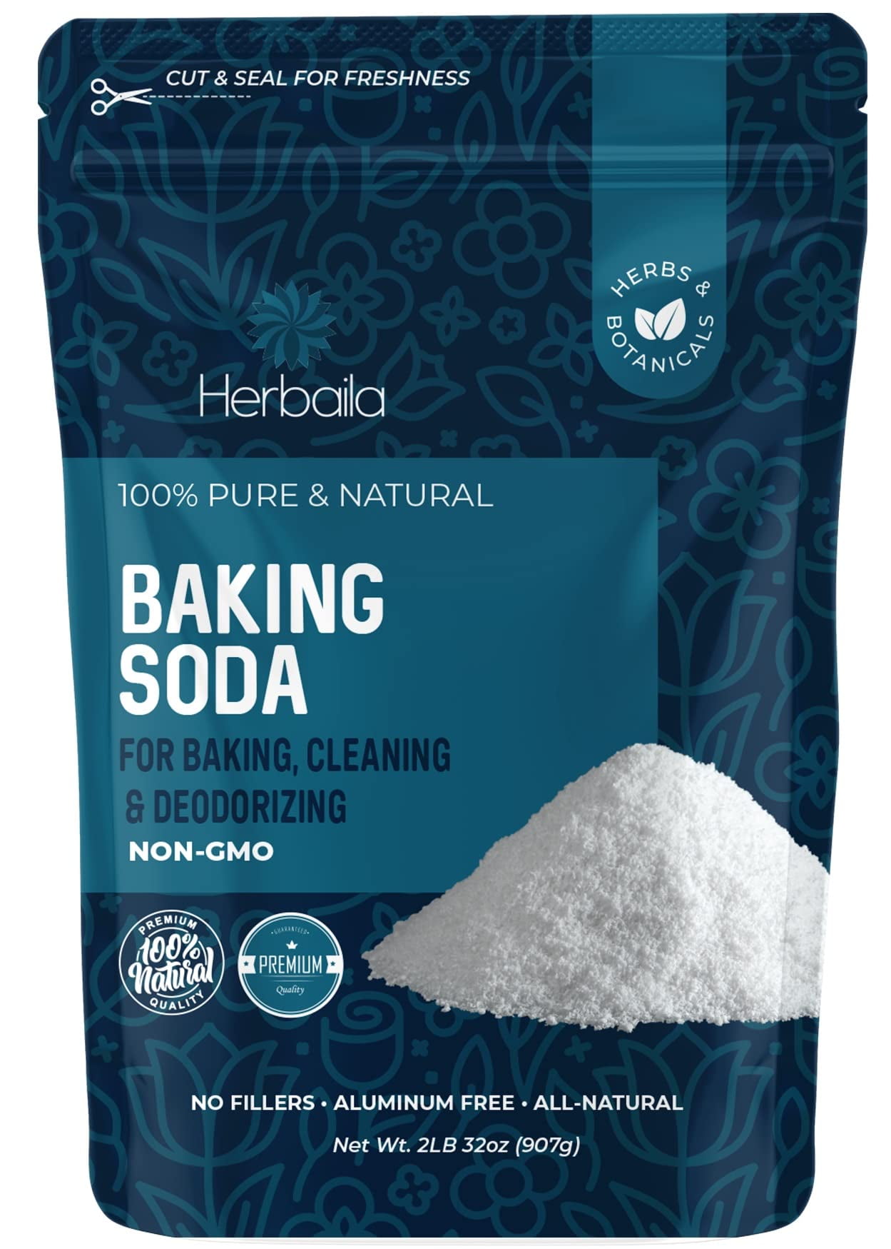 Baking Soda Bulk 2lbs, Food Grade baking soda for baking, cleaning