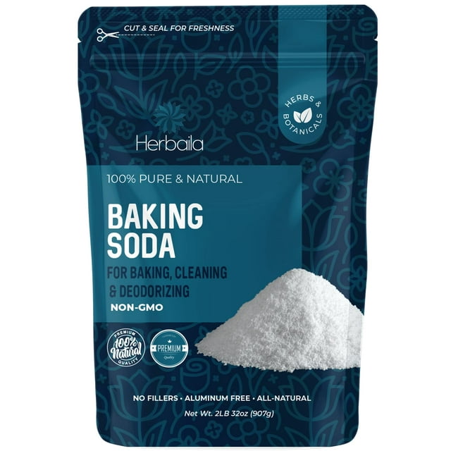 Baking Soda Bulk 2lbs, Food Grade baking soda for baking, cleaning