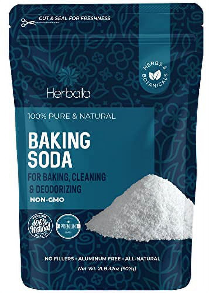 Baking Soda Bulk 2lbs, Food Grade baking soda for baking, cleaning
