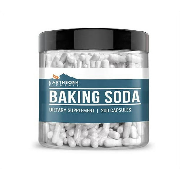 Baking Soda Capsules (200 Capsules, 1600 Mg/Serving) Sodium Bicarbonate