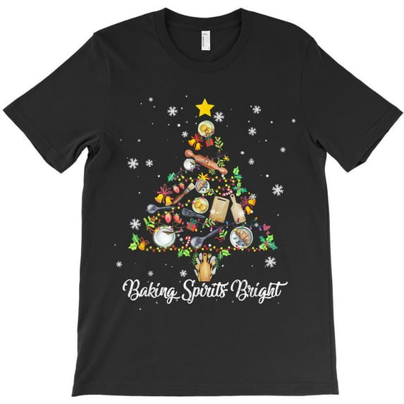 Baking Spirit Bright Christmas Merry Xmas Baking Lover Funny Men G29038 Unisex T-Shirt, Up to Size 5XL