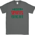 thumbnail image 1 of Baking Spirits Bright T-Shirt Funny Christmas COOKING Holiday Tee - Charcoal, 3XL, 1 of 1