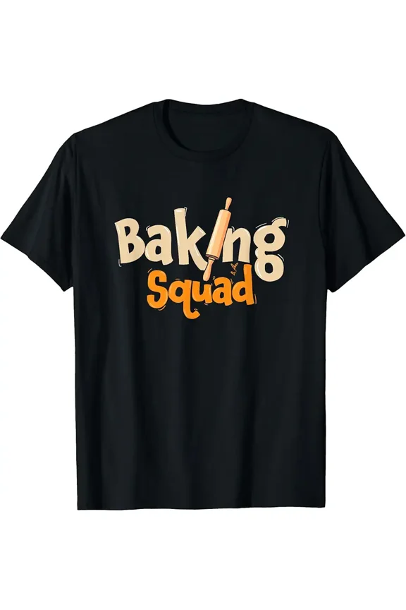 Baking Squad Bread Cake Dessert Bakery Lover Funny Baker Hobby Unisex T-Shirt up to size 5XL