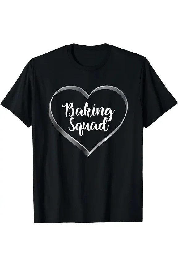 Baking Squad Cute Baker Girls Holiday Cookie Lover Fun Kitchen Unisex T-Shirt up to size 5XL