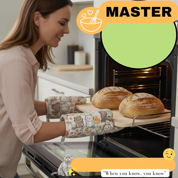 Baking Stone for Bread - 15 inch Baking Stone for Oven with Handles and Dough Tool - Rectangular Bread Stone - High Heat Durable, Easy Transfers with Handles