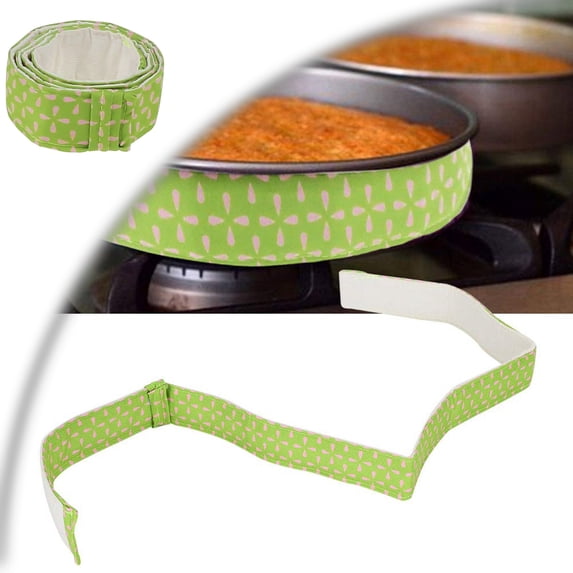 Baking Strips, Reusable Bake Even Strip, Absorbent Thick Cotton Cake Strips Baking Tray Protection Strap, Heat-Resistant Cake Baking Tool Belt for Kitchen Making Cakes