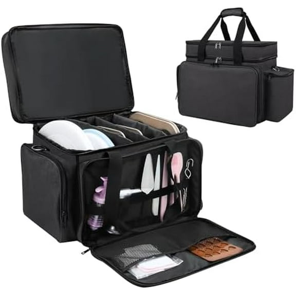 Baking Supplies Storage Case Organizes cake/cupcake/cookie decorating kits for bakers, pastry chefs, beginners & lovers. Home Decor, Kitchen, & Other.