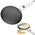 thumbnail image 1 of Baking Supplies Top Gadgets for Bakers Instant Crepe Maker 8" Griddle Crepe Maker Non Stick Pan Auto Thermostat Handheld Long Handle Portable Breakfast Maker for Pancake Chapati, 1 of 9