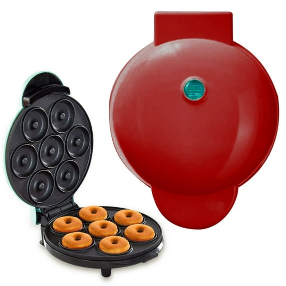 Baking Supplies Top Gadgets for Bakers 7 Hole Maker Non Stick Donut Machine with Automatic Timer Perfect for Homemade Breakfast and Snacks