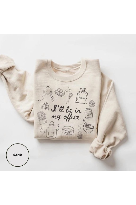 Baking Sweatshirt Baker Sweatshirt For Cooking Crewneck For Baking Moms - Sizes S-5XL ,Art Print JSC