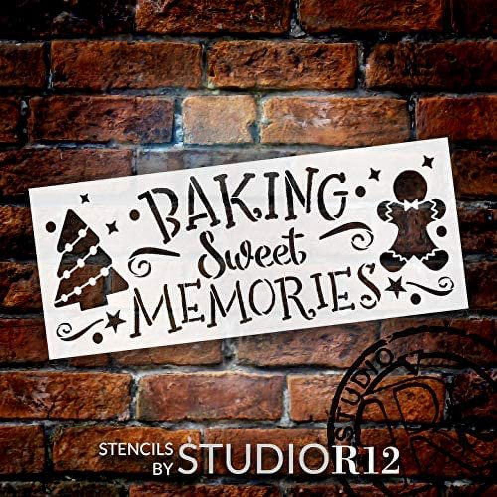 Baking Sweet Memories Stencil by StudioR12 DIY Christmas Tree Home Decor Craft & Paint Wood Sign Reusable Mylar Template Holiday Gingerbread Cookie Gift Select Size 27 inches x 11 inches - Walmart.com baking-sweet-memories-stencil-by-studior12-diy-christmas-tree-home-decor-craft-paint-wood-sign-reusable-mylar-template-holiday-gingerbread-cookie-gift-select-size-27-inches-x-11-inches-walmart-com