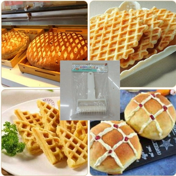 Baking Tool Cookie Pie Pizza Bread Pastry Lattice Roller Cutter Plastic S YIWEI