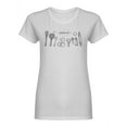 thumbnail image 1 of Baking Tools Set Shaped T-Shirt Women -Image by Shutterstock, Female Small, 1 of 2