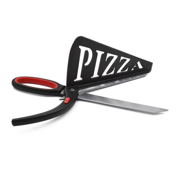 Baking Tools Stainless Steel Pizza Scissors, Multifunctional Pizza Cutter Knife and Server, Heavy Duty Kitchen Shears for Cutting Pizza, Scallion, Herb, Meat, Poultry