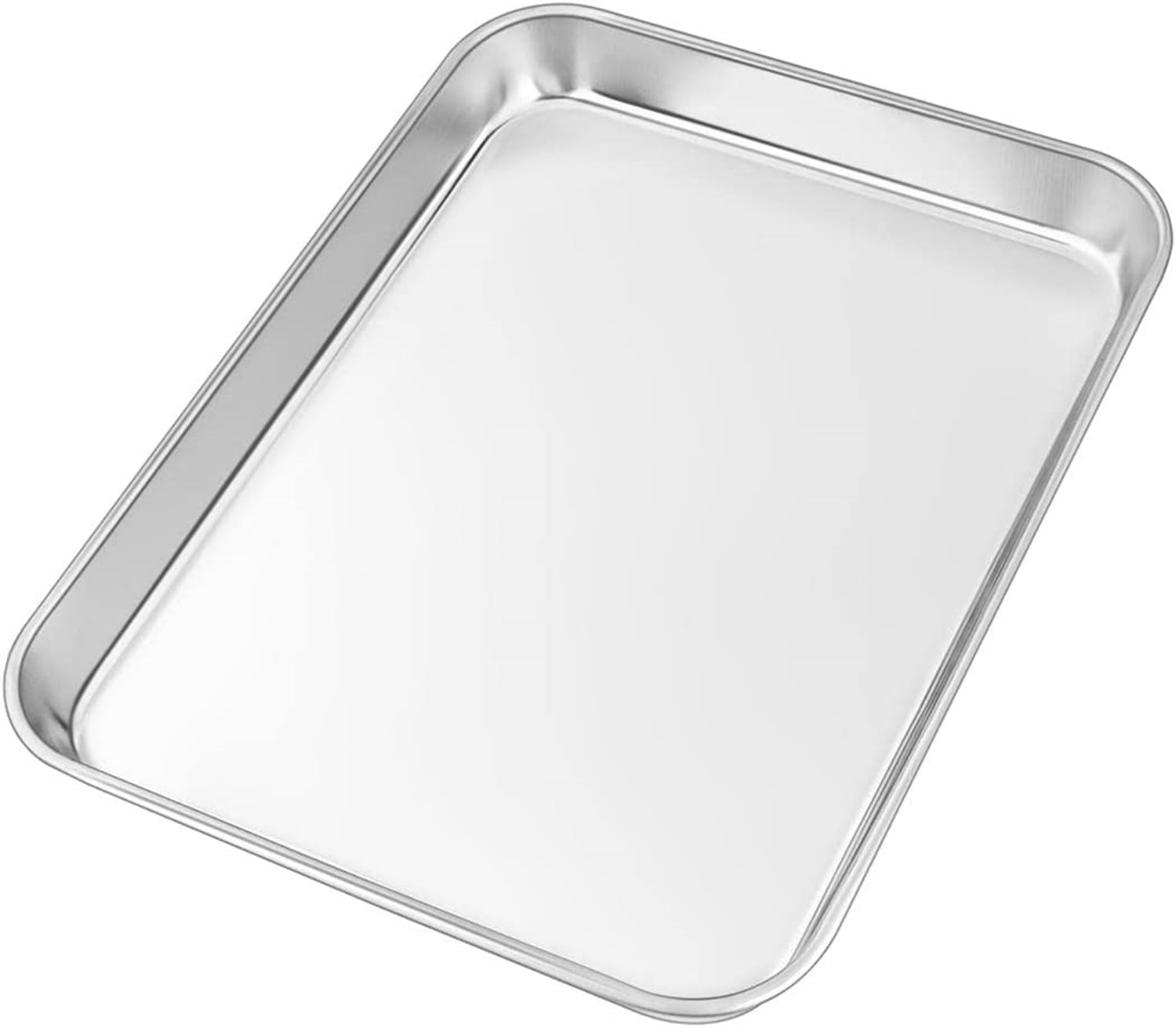 Non Stick Oven Baking Tray,urable Flat Stainless Steel Baking Trays with  Non Stick Coating Cooking and Roasting(Large)