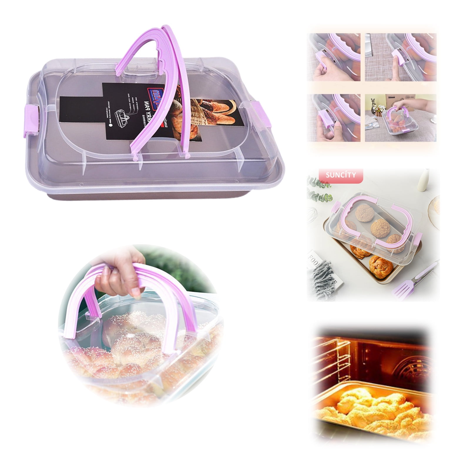 Baking Tray For Oven Baking Pan With Lid Rectangular Cake Pan With Wide