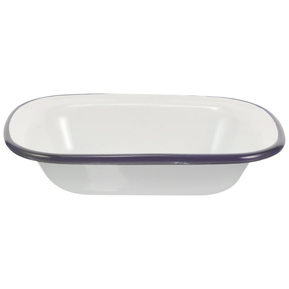 Enameled Steel Baking Pan and Roasting Dish for Oven Use, Food Storage Container Perfect for Bread, Lasagna, Turkey Cooking