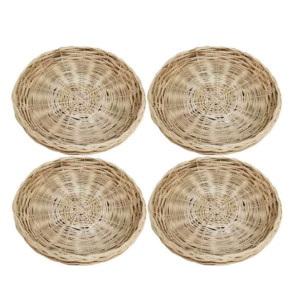 Baking Trays & Trays 4 Pcs Reusable Woven Plate Holder for 10 Inch Round Paper Plates Ideal for Picnic and Party Use 4PCS
