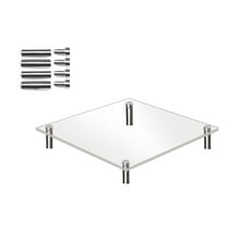 Baking Trays & Trays Clear Acrylic Cake Display Stand Square Metal Support Shelf Clearance! 1Pc Display Stand