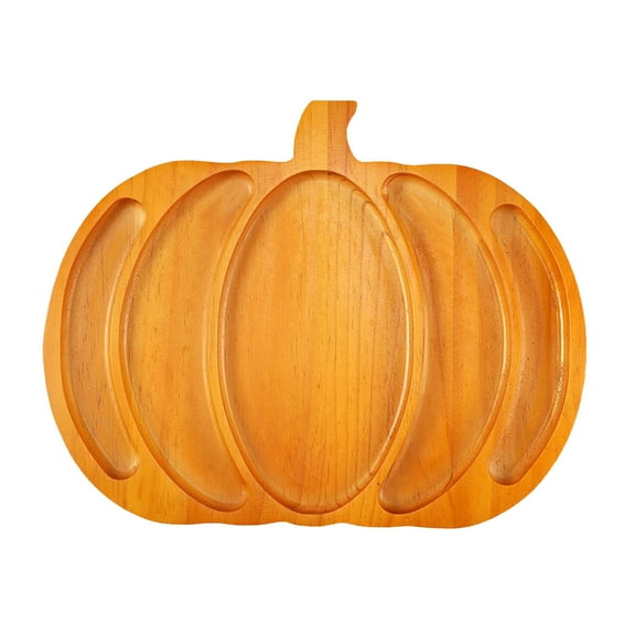 Baking Trays and Trays Wooden Pumpkin Decoration Halloween Cooked Food Platter for Modern Kitchen Autumn Tableware Thanksgiving Cheese Board