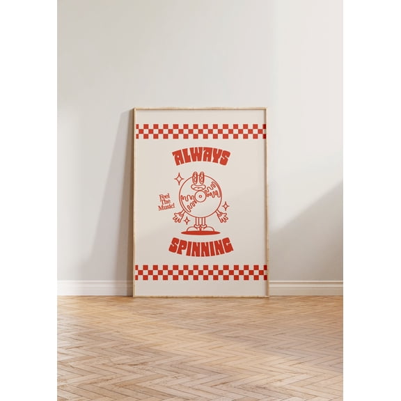 Baking Wall Art, Pink Kitchen Print, Retro Bakery Decor Home Decor #5557, 8x12 UNFRAMED