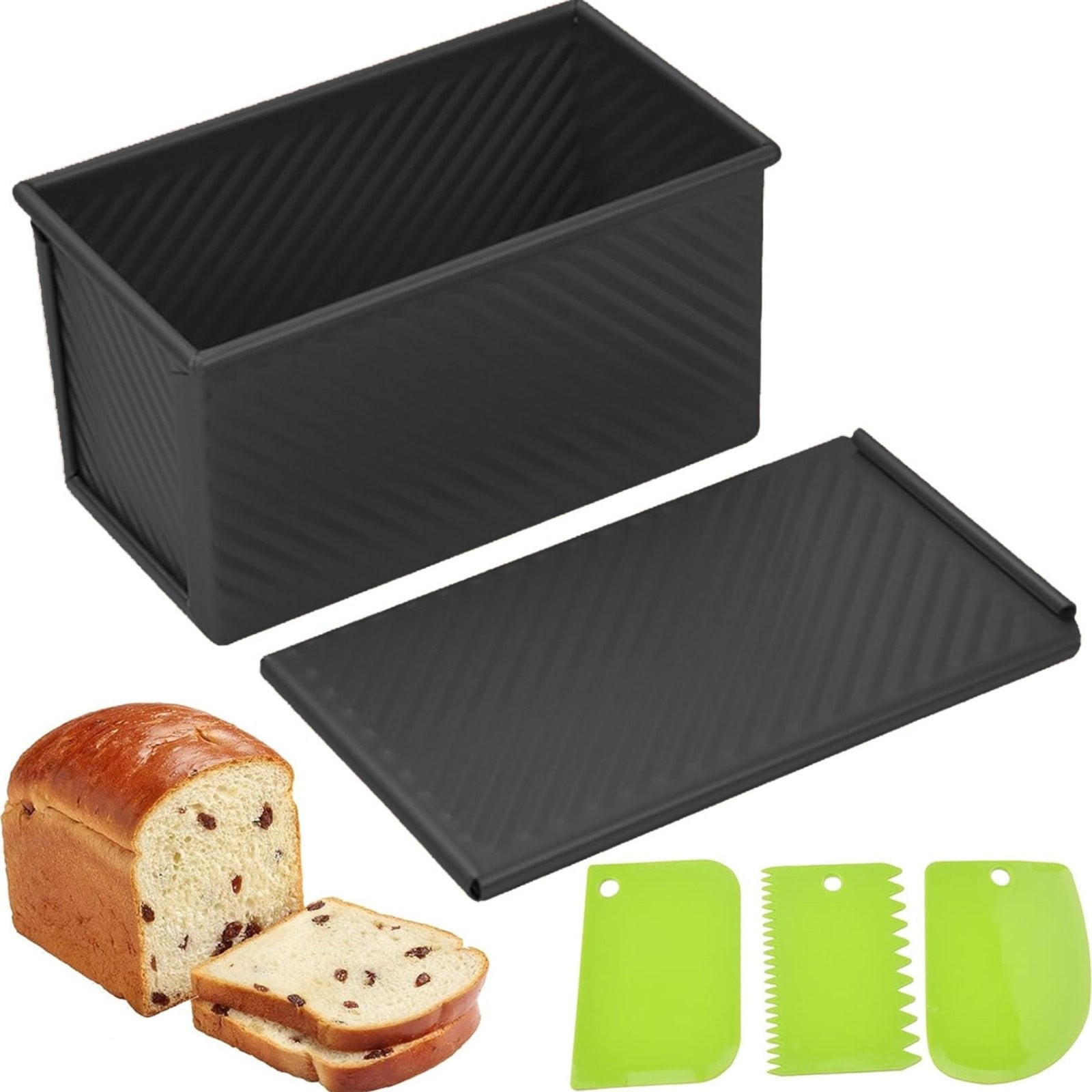 Baking With Covered Bread Box, Oven With Black Color,Kitchen Fork，Black ...