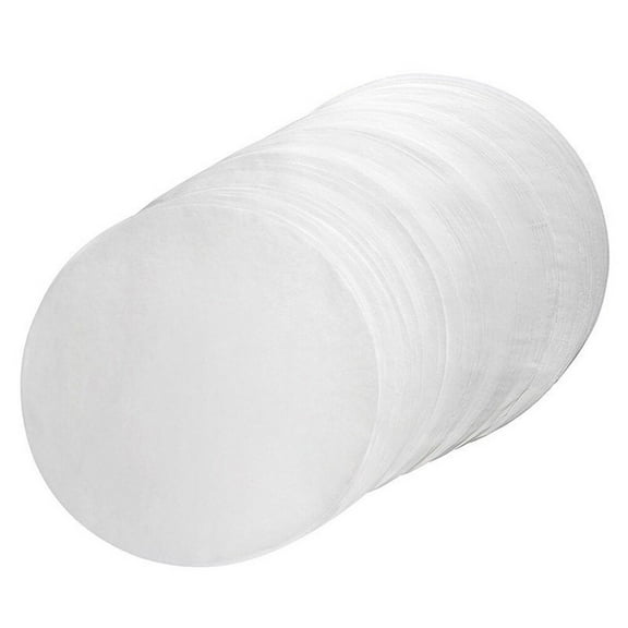 Homoyoyo 100 Pcs White Baking Parchment Paper Sheets for Round Cake Pans, Non-Stick Circle Liners