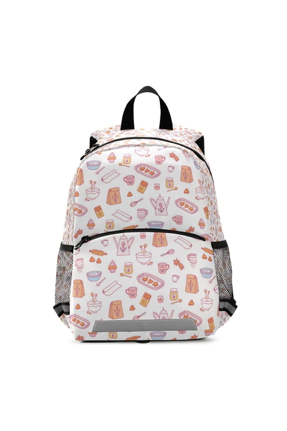 Baking pattern sweet treats design Backpack Travel Laptop Casual College Daypack Back to Bag