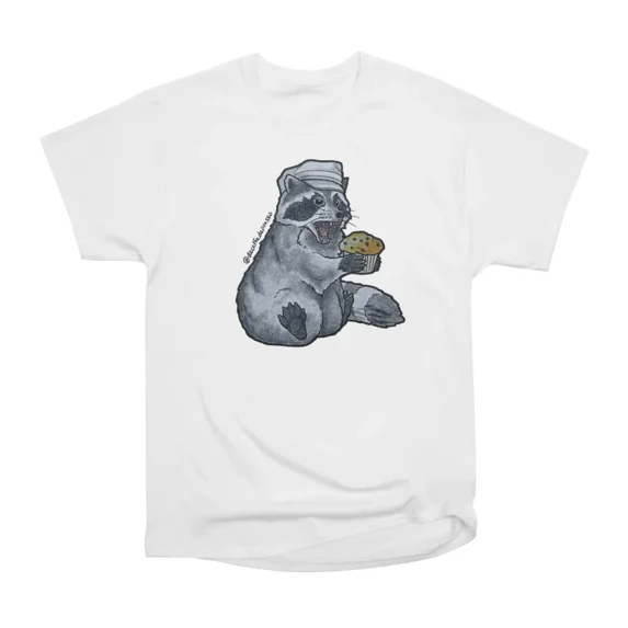 Baking raccoon T-Shirt Tee Gift For Him Merch For Her Apparel For Friend