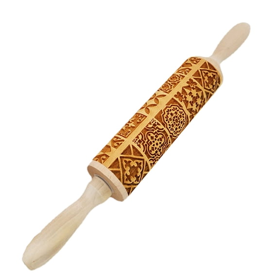 Baking rolling pin, embossing rolling pin, Carving embossing rolling pin Kitchen decorating toolsstyle:style1;