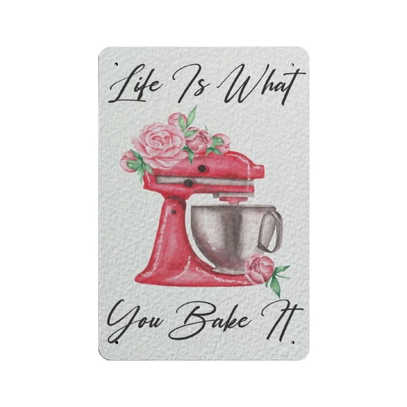 Baking tin sign, Baking Lover Gifts, Baking tin sign, Baking Kitchen tin sign, Baker Gifts, Baker Loves Baking,Retro style ,wall art , country cottage, metal tin sign 8x12 inches