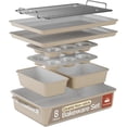 thumbnail image 1 of Bakken 8-Piece Ceramic Coated Bakeware Set, Nonstick Aluminized Steel, Oven Safe 500°F, Dishwasher Safe, 1 of 7