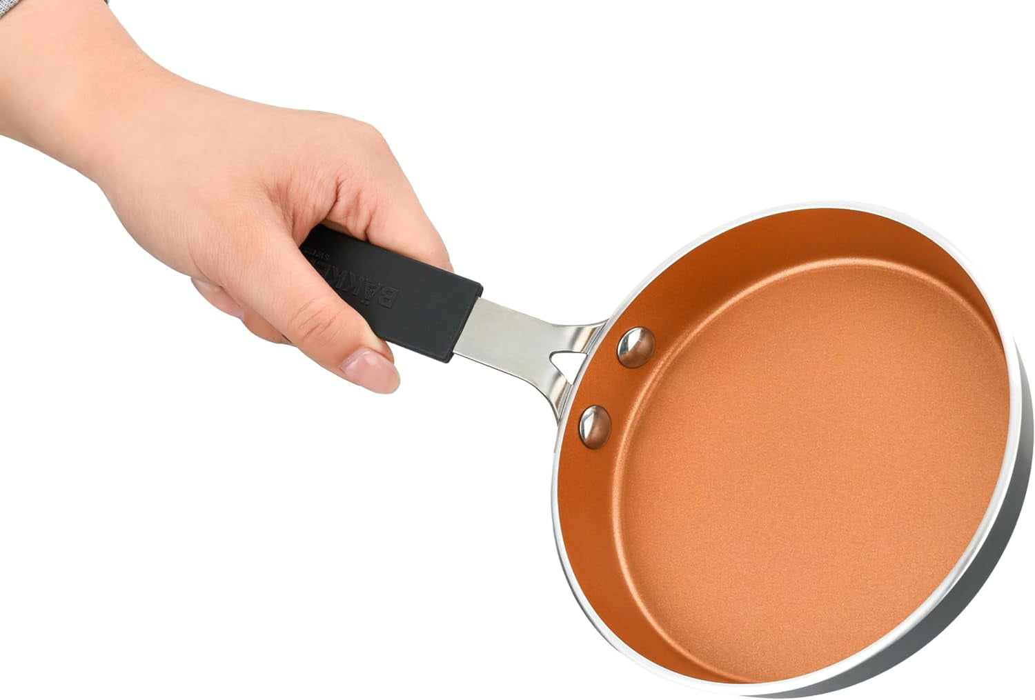 BakkenSwiss 2Piece Mini Nonstick Egg Pan & Omelet Pan Egg Pan [5.5
