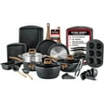 thumbnail image 1 of Bakken Swiss 20 Piece Nonstick Granite Cookware & Kitchen Set, Black, 1 of 7