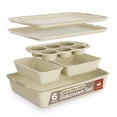 thumbnail image 1 of Bakken- Swiss Kitchen Baking Pan Set - Nonstick White Marble Coating, Commercial Grade Carbon Steel, Baking Kitchen Essentials, Oven Safe Tray (Up To 450° F), Set of 6, 1 of 9