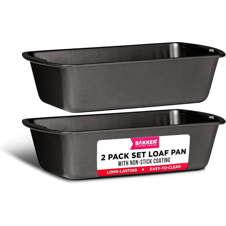 Bakken-Swiss 2-Piece Nonstick Carbon Steel Loaf Pan Set for Bread