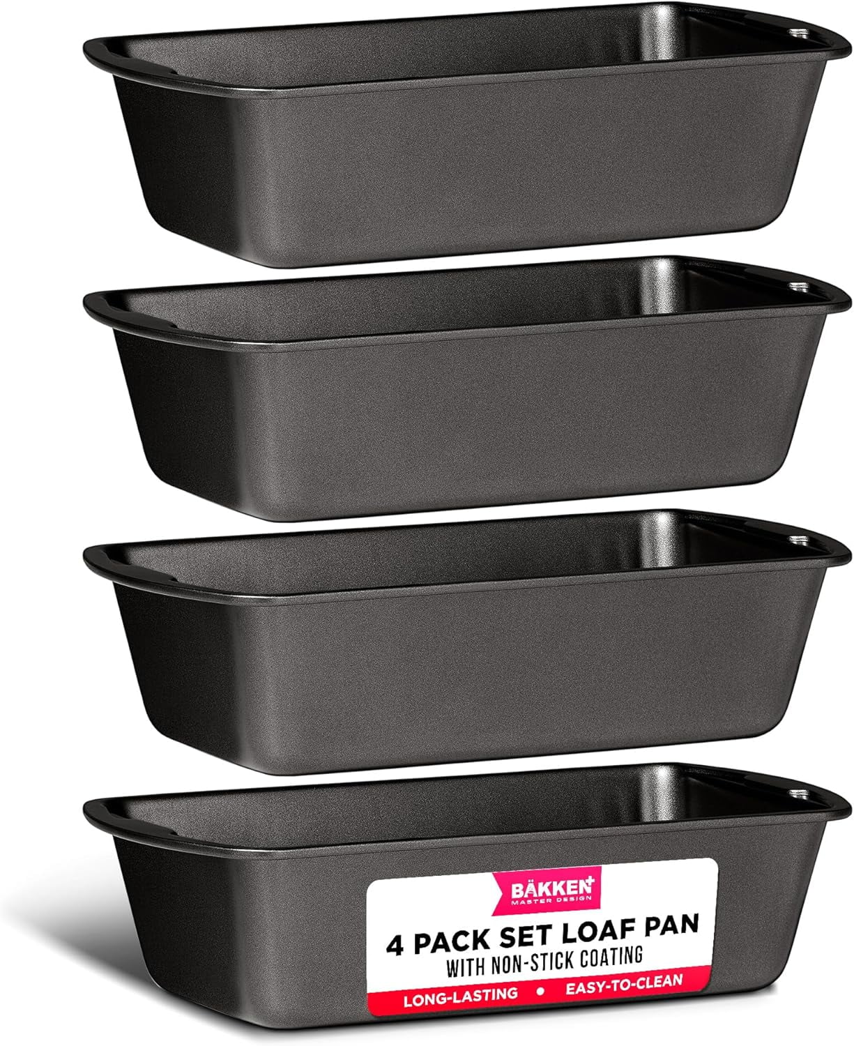 Bakken 4-Piece Nonstick Carbon Steel Loaf Pan Set
