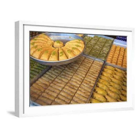Baklava Shop, Istanbul, Turkey, Europe, World Culture Framed Art Print Wall Art by Neil Farrin Sold by Art.Com