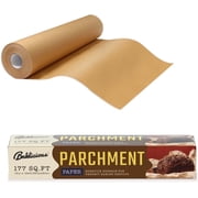 Baklicious Unbleached Parchment Paper Roll, 13 in x 242 ft, Brown,Food-Grade,Non-Stick,1 Roll