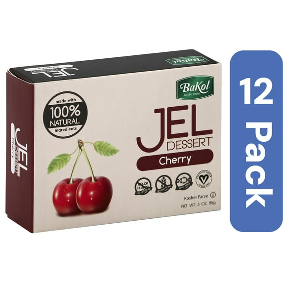 Bakol Dessert Gel Cherry All Natural 3 oz (Pack Of 12)
