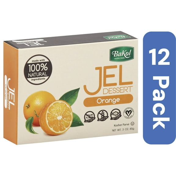 Bakol Dessert Gel Orange All Natural 3 oz (Pack Of 12)