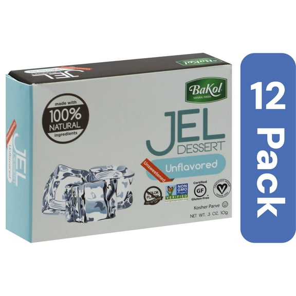 Bakol Dessert Jell Unflavored Natural 3 oz (Pack of 12)