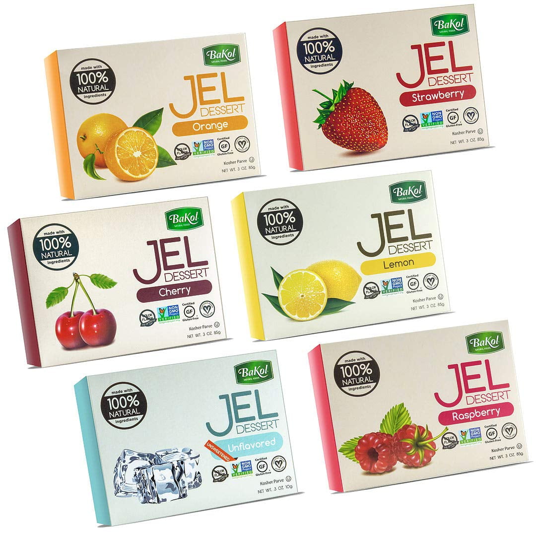 Bakol Jel Dessert Vegan & All Natural - Set of all 6 Flavors
