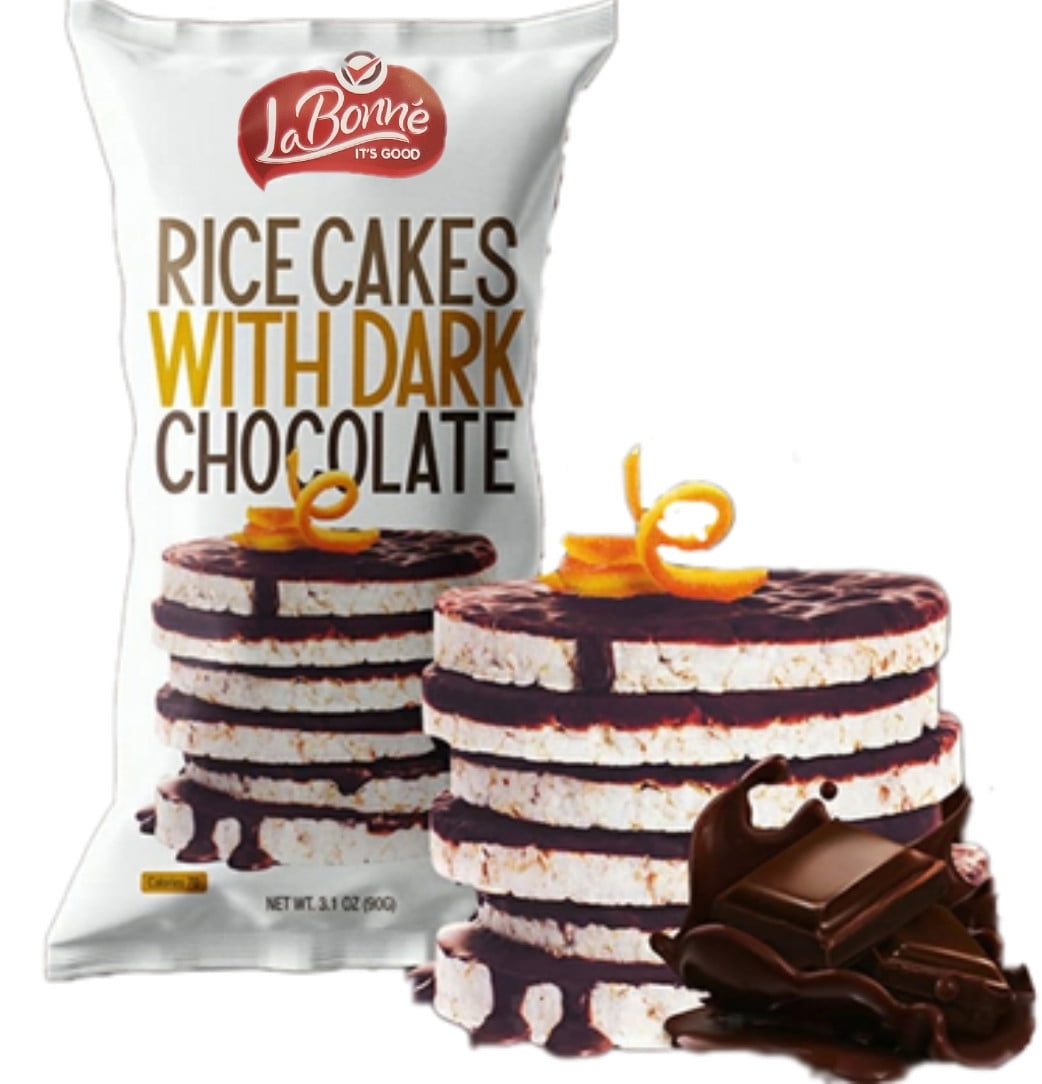 Bakol Rice Cake Dark Chocolate (8 Pack) 3.1 oz