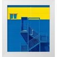 thumbnail image 1 of Bakotic, Igor 20x22 White Modern Wood Framed Museum Art Print Titled - Blue Yellow, 1 of 4