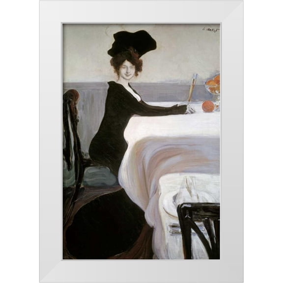 Bakst, Leon 11x14 White Modern Wood Framed Museum Art Print Titled - Breakfast