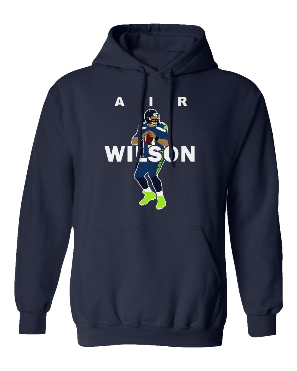 Baku Apparel Seattle AIR Wilson Football Men's Hooded Sweatshirt (Navy ...