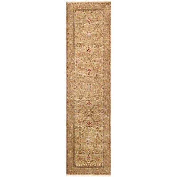 Baku Collection Traditional Hand-Knotted Lamb's Wool Runner Rug- 2 ft. 9 in. X 13 ft. 0 in.