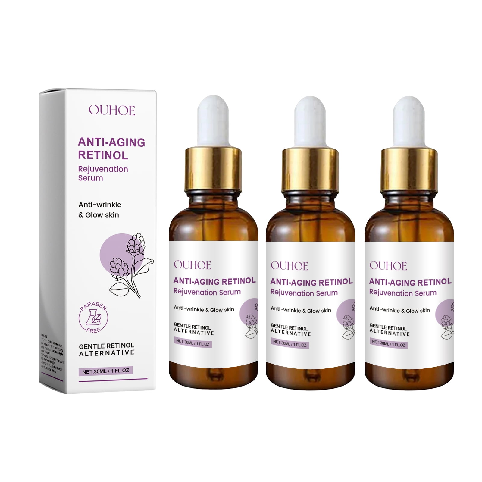 Amazon.com: 3 Pack Retinol Serum for Face Anti Aging Serum