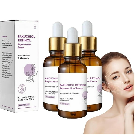 Bakuchiol Retinol Rejuvenation Serum, Bakuchiol Retinol Serum, Retinol & Vitamin A Facial Treatment Serum, Bakuchiol Retinol Face Serum Korean, Retinol Serum for Wrinkles